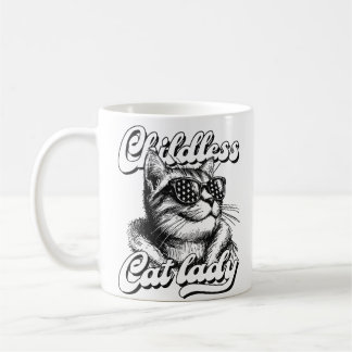 childless cat lady coffee mug
