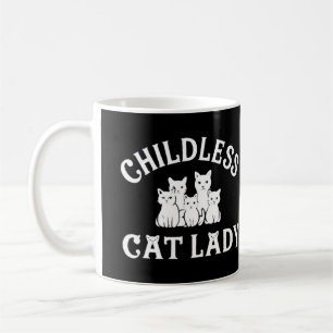 childless cat lady coffee mug