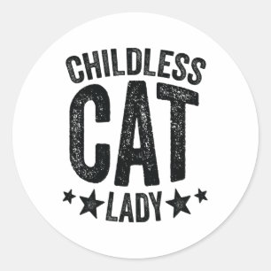 Childless Cat Lady Comma - La Kamala Harris For Pr Classic Round Sticker