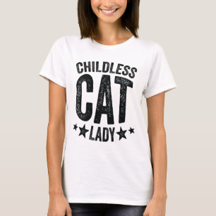 Childless Cat Lady Comma La Kamala Harris For Pres T-Shirt