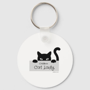 Childless Cat Lady For Cat Mum Women Cat Lady 2024 Key Ring