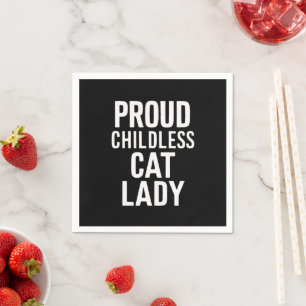 Childless Cat Lady for Cat Mum Women Cat Lady  Napkin