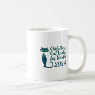 Childless Cat Lady For Harris Sticker Coffee Mug