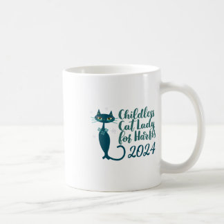 Childless Cat Lady For Harris Sticker Coffee Mug
