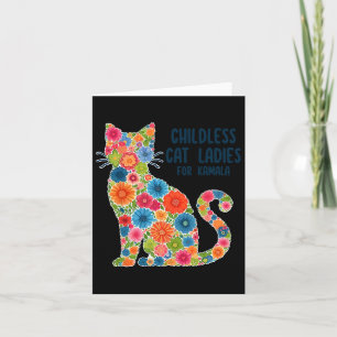 Childless Cat Lady For Kamala Card