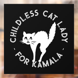 Childless Cat Lady for kamala funny cat black