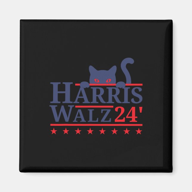 Childless Cat Lady For Kamala Harris Tim Wheimer 2 Magnet (Front)