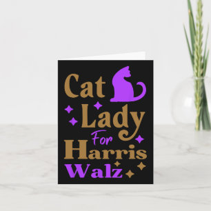 Childless Cat Lady For Kamala Harris Tim Wheimer W Card