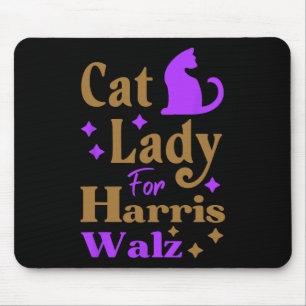 Childless Cat Lady For Kamala Harris Tim Wheimer W Mouse Pad