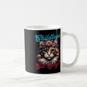 Childless Cat Lady Funny Cat Lover 3 Coffee Mug