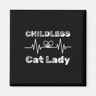 Childless Cat Lady Funny Cat Lover 5  Magnet