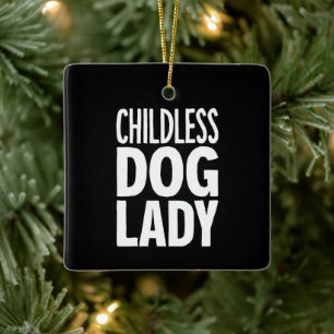 Childless Cat Lady Funny Vote 2024 Ceramic Ornament