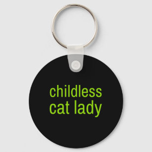 Childless Cat Lady Funny Vote 2024 Madam President Key Ring