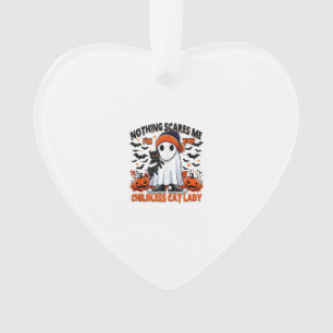 Childless Cat Lady Halloween Spooky Ghost Costume  Ornament