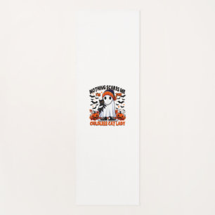 Childless Cat Lady Halloween Spooky Ghost Costume Yoga Mat