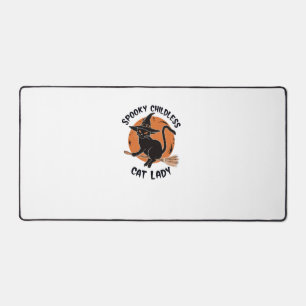 Childless Cat Lady Halloween Spooky Witch Election Desk Mat