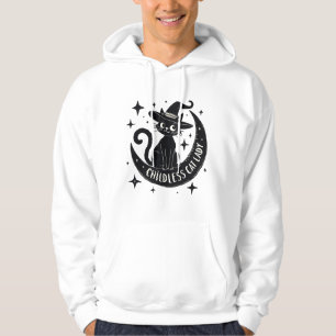Childless Cat Lady Harris Walz Halloween Pastel Hoodie