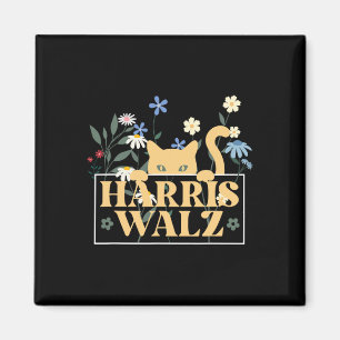 Childless Cat Lady Harris Wheimer Waltz Floral Wom Magnet