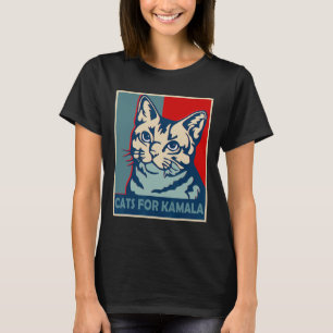 Childless Cat Lady Is Voting Kamala Harris Preside T-Shirt