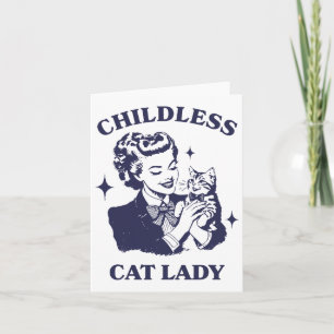 Childless Cat Lady Kamala 2024 Harris Feminist Wom Card