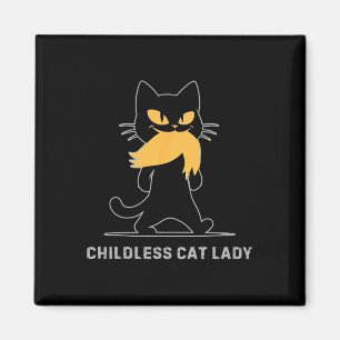 Childless Cat Lady Kamala Harris 2024 47 47th Pres Magnet