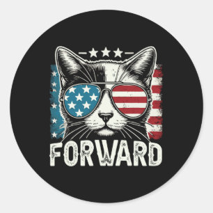 Childless Cat Lady Kamala Harris Forward 2024 Elec Classic Round Sticker