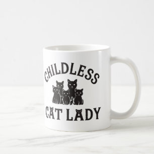childless cat lady mug