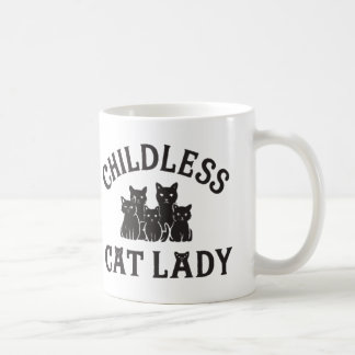 childless cat lady mug