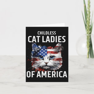 Childless Cat Lady Of America Kamala Harris 2024 U Card