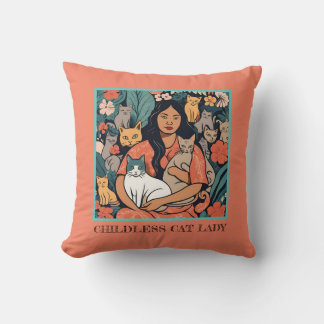 Childless Cat Lady pillow #3