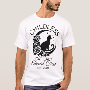 Childless Cat Lady Social Club Est 2024 T-Shirt