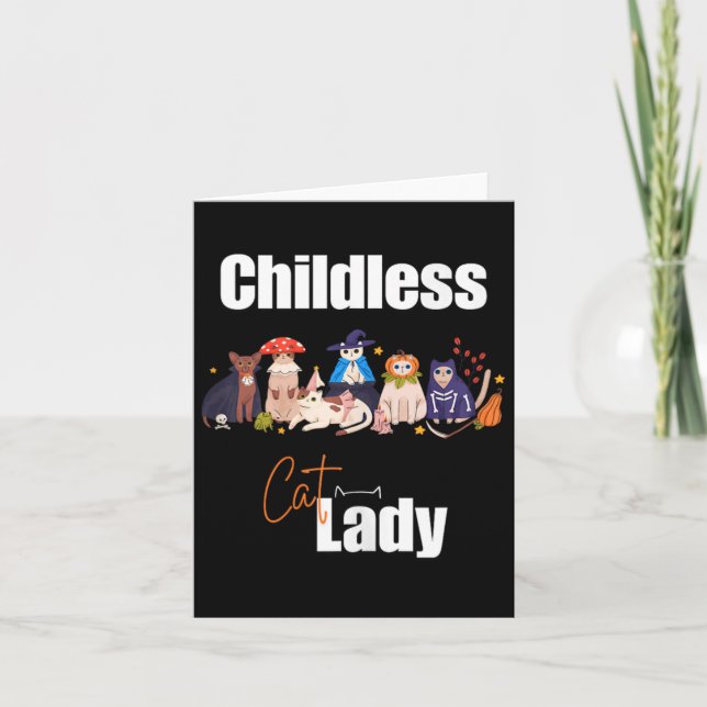 Childless Cat Lady Tank Top  Card (Front)