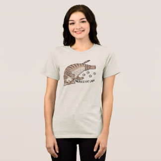 Childless Cat Lady Tri-Blend Shirt
