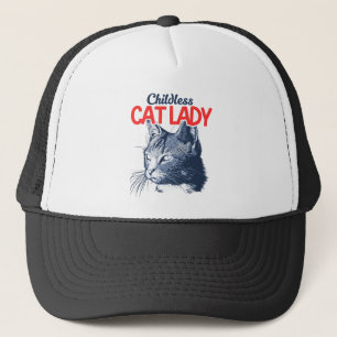 Childless Cat Lady Trucker Hat
