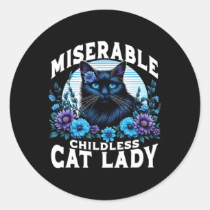 Childless Cat Lady Us Election Day Cat Ladies  Classic Round Sticker