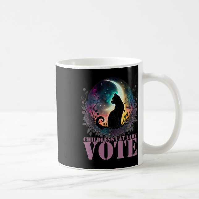 Childless Cat Lady Vote  Coffee Mug (Right)