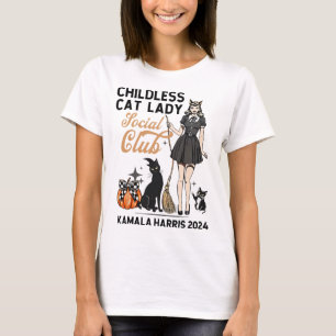Childless Cat Lady Vote Halloween Witches Feminist T-Shirt