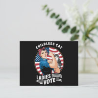 Childless Cat Lady Vote Vintage Rosie The Rivete
