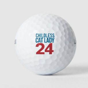 Childless Cat Lady Voting Election 2024 USA Golf Balls