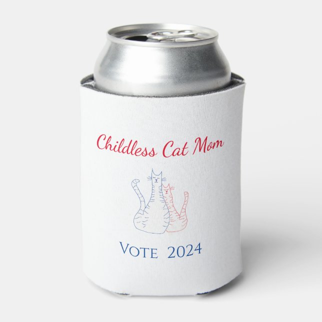 Childless Cat Mum 2024 Presidential Election  Can Cooler (Can Front)