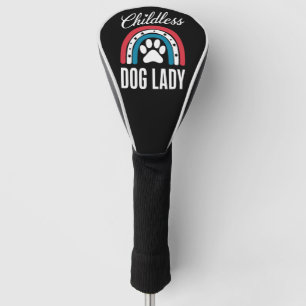 Childless Dog Lady Election Vote 2024 Rainbow USA Golf Head Cover