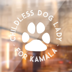 Childless dog Lady for kamala funny white dog paw
