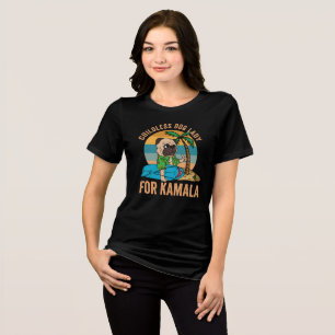 Childless dog lady for Kamala Tri-Blend Shirt