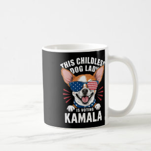 Childless Dog Lady Is Voting Kamala-harris 2024 2 Coffee Mug