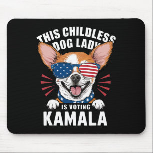Childless Dog Lady Is Voting Kamala-harris 2024 2 Mouse Pad