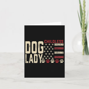 Childless Dog Lady Vote 2024 Us Flag Democratic Pr Card