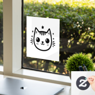 Childlike Drawing Black and White Minimalist