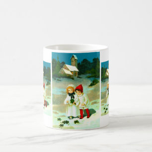 Children and clover coffee mug