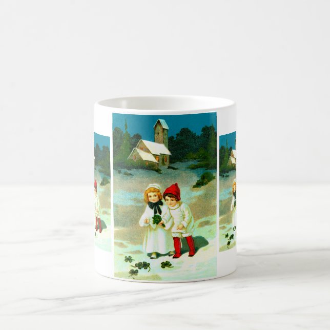 Children and clover coffee mug (Center)