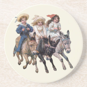 Children and Horses Coaster